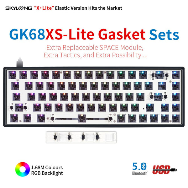 SKYLOONG GK68 ABS Kits-Black