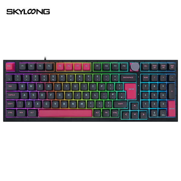 SKYLOONG GK980 ISO Layout Knob Keyboard - Miami Night (Optical)