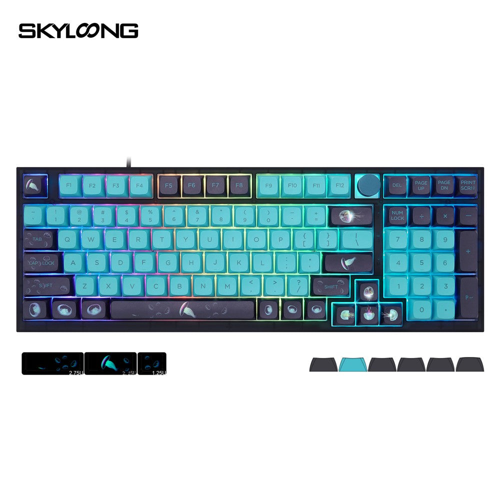 Skyoop Keyboard SKYLOONG GK980 Jellyfish Mechanical Knob Keyboard