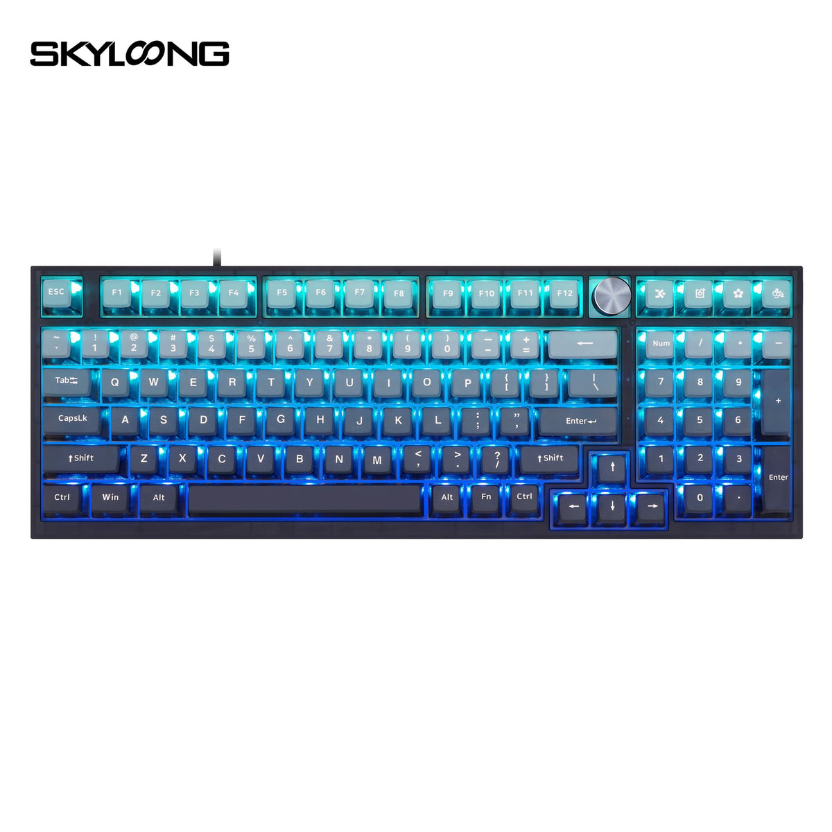 SKYLOONG GK980 Rainbow Mechanical Knob Keyboard