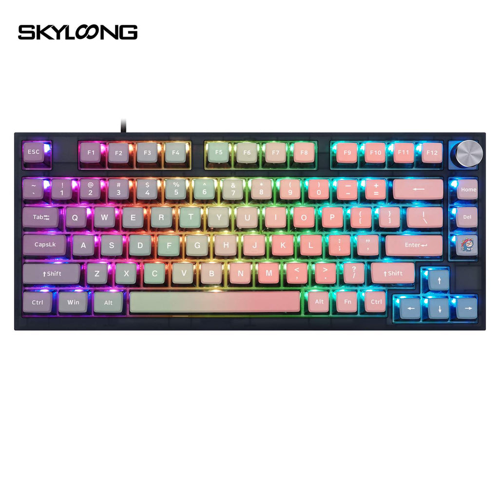 SKYLOONG GK75 Rainbow Mechanical Knob Keyboard