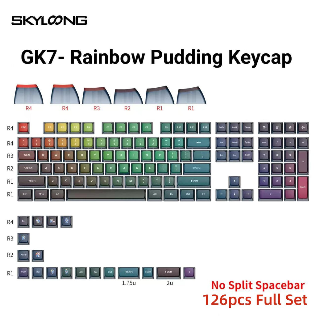 GK7-Rainbow keycaps