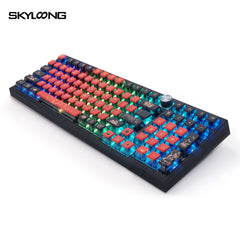 カゲオマン 様9点 SKYLOONG GK980 JIUWEI Mechanical Knob Keyboard
