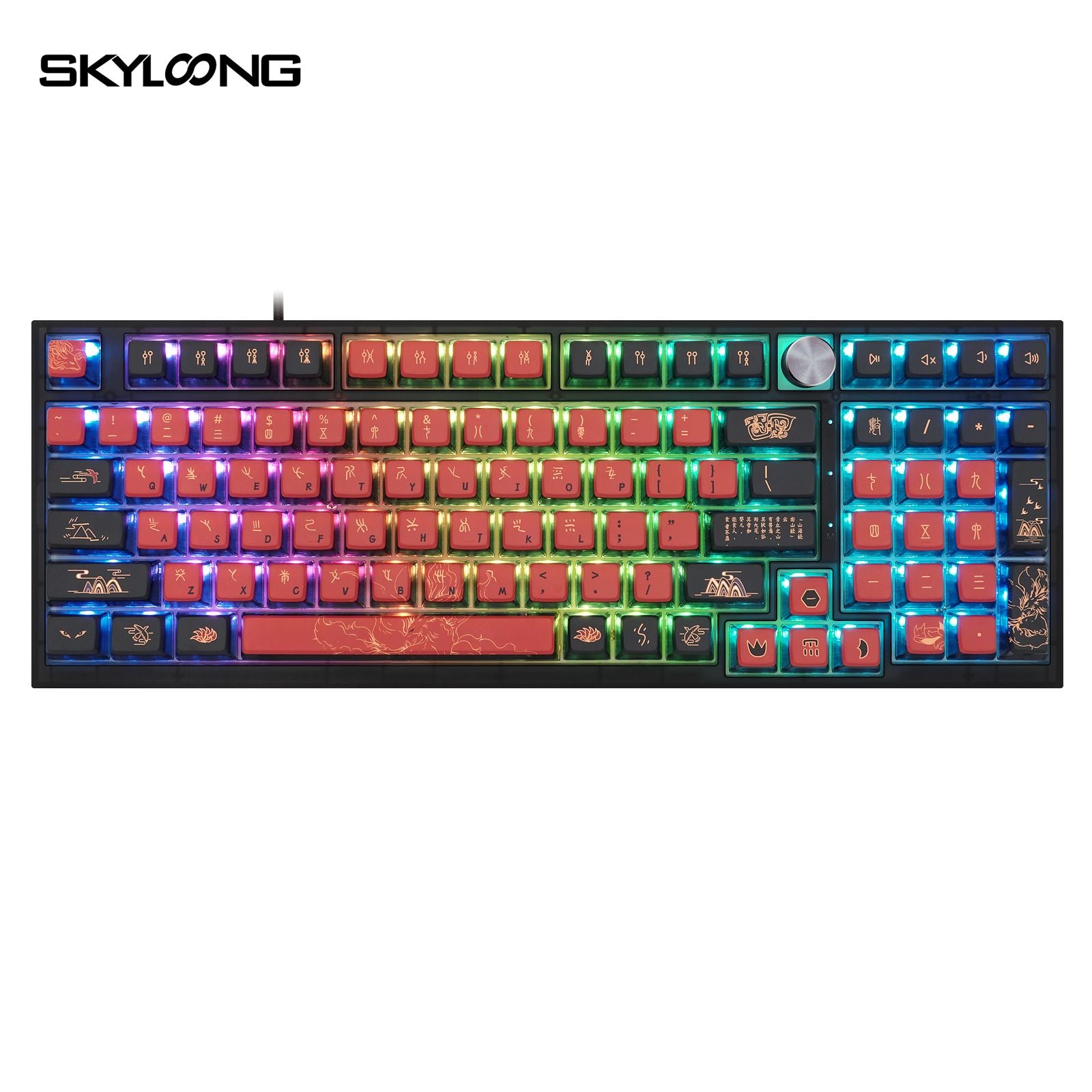 コージー　キーポル SKYLOONG GK980 JIUWEI Mechanical Knob Keyboard