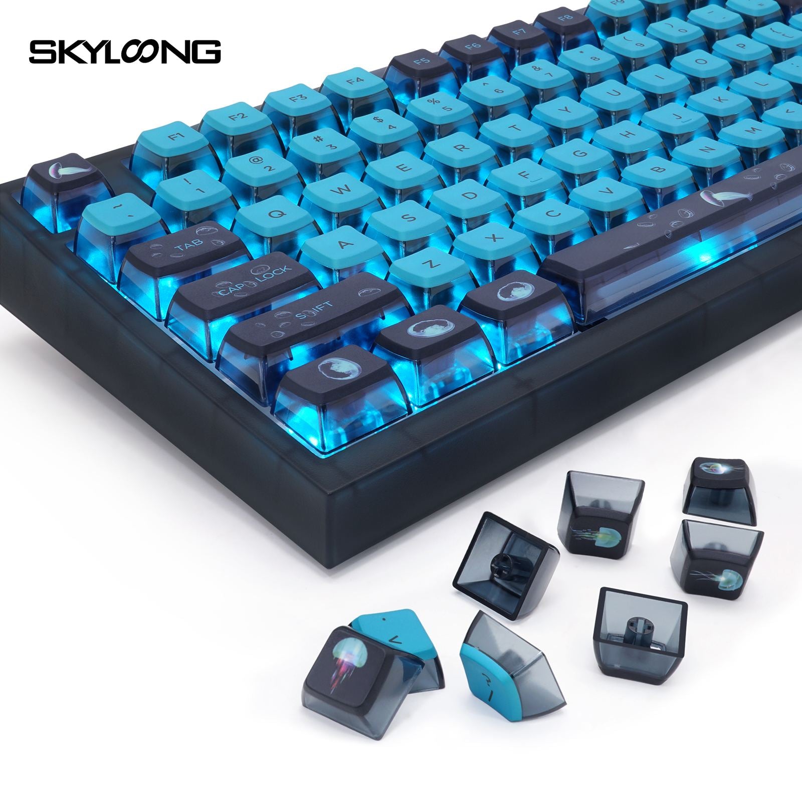 Vip Keyboard SKYLOONG GK980 Jellyfish Mechanical Knob Keyboard