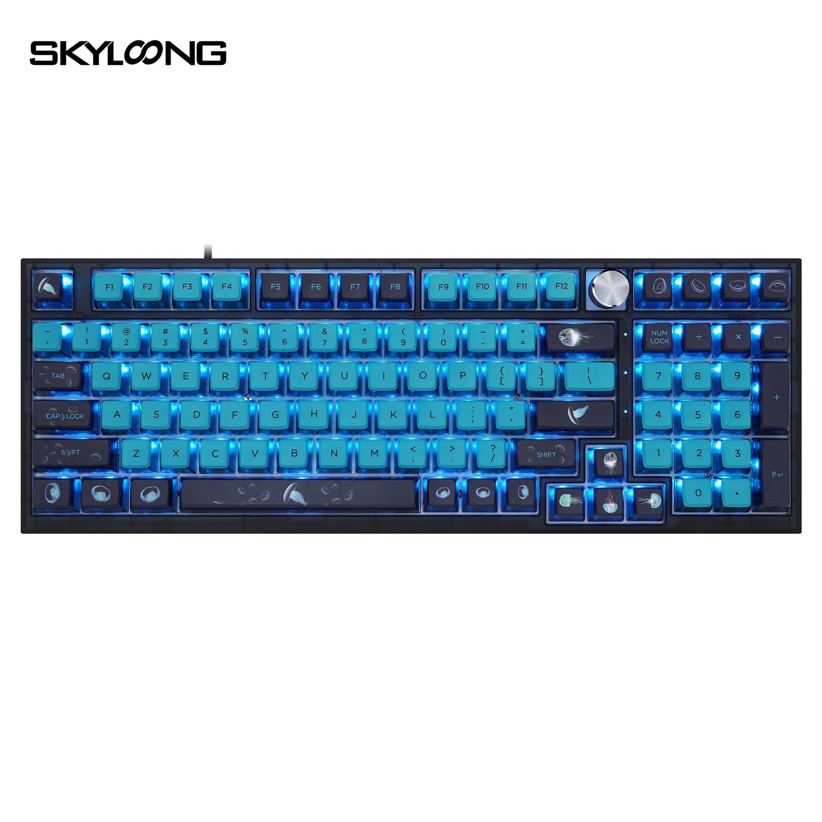 Vip Keyboard SKYLOONG GK980 Jellyfish Mechanical Knob Keyboard
