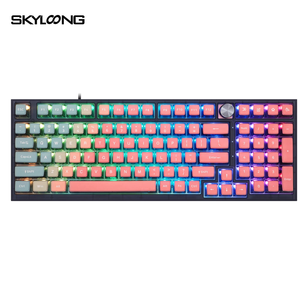 Vip Keyboard SKYLOONG GK980 Rainbow Mechanical Knob Keyboard