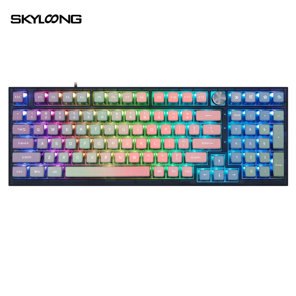 SKYLOONG GK980 Rainbow Mechanical Knob Keyboard