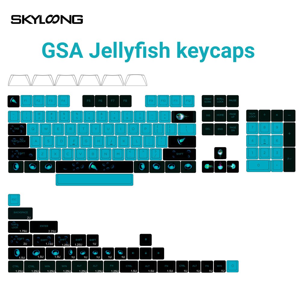 GSA Jellyfish keycaps