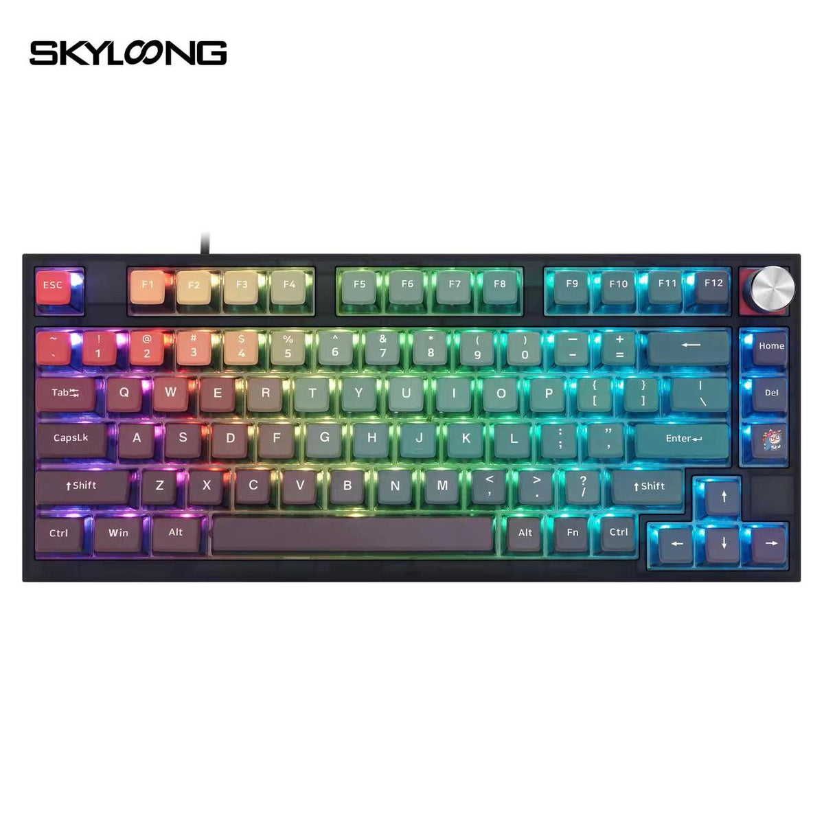 SKYLOONG GK75 Rainbow Mechanical Knob Keyboard