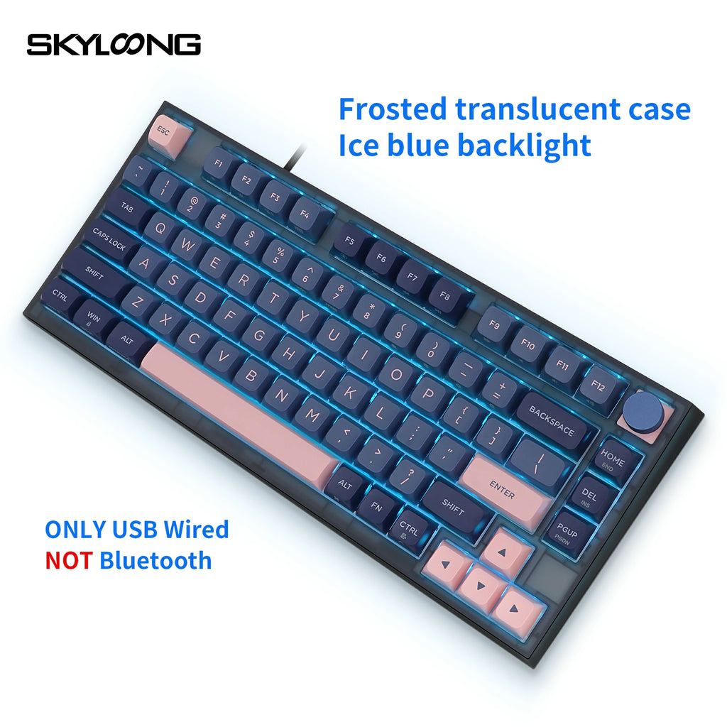 SKYLOONG GK75 Knob Keyboard - BluePink(Optical) SKYLOONG GK75 Knob Keyboard - BluePink(Optical)