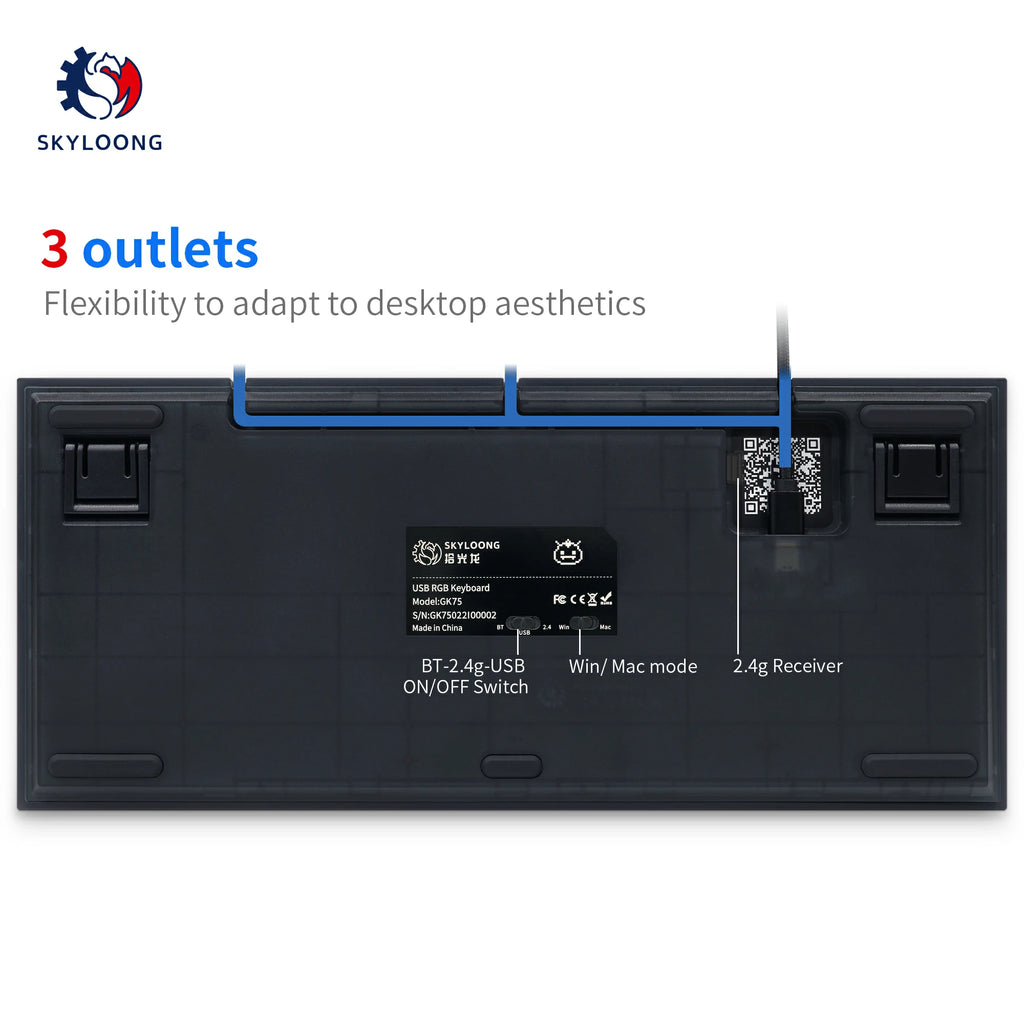 SKYLOONG GK75 Hot-Swappable Switch&Knob ABS Kit