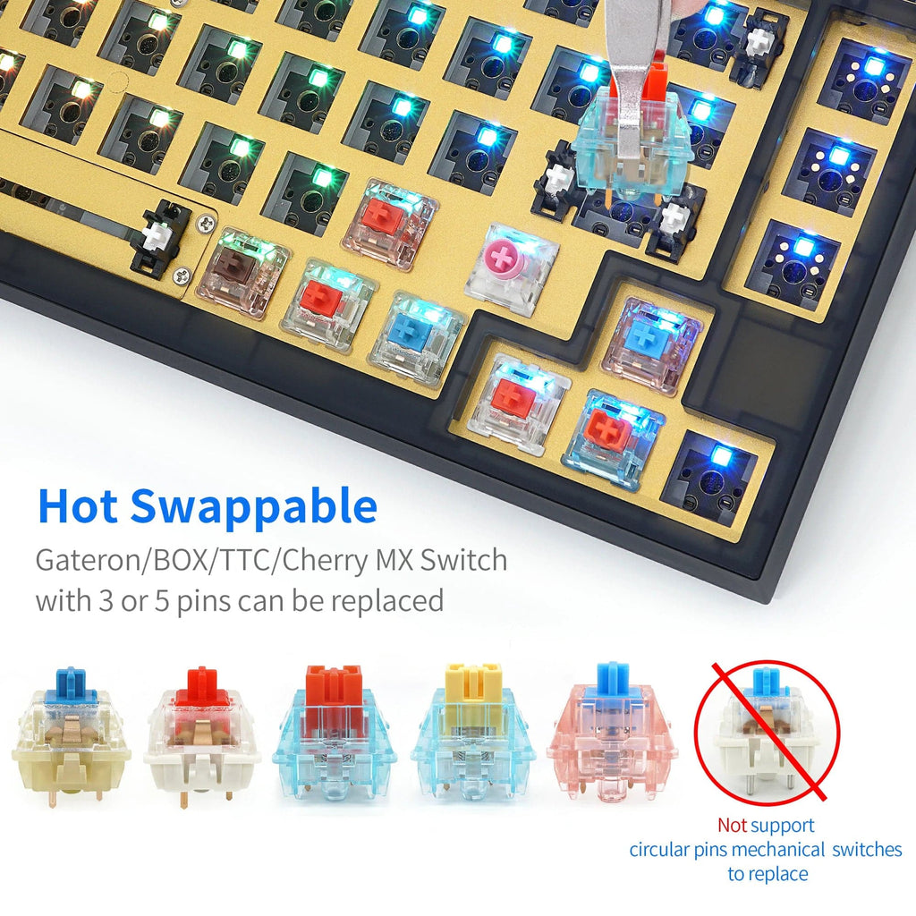 SKYLOONG GK75 Hot-Swappable Switch&Knob ABS Kit