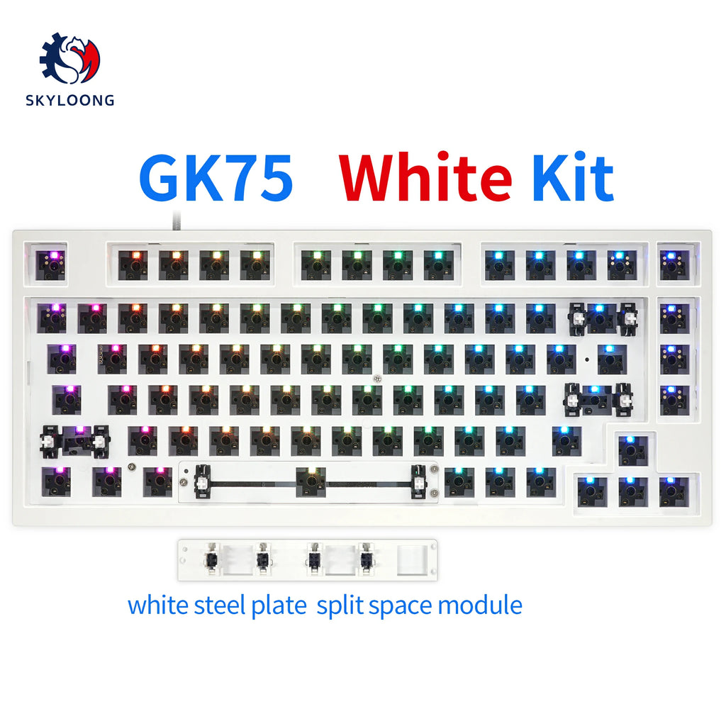 SKYLOONG GK75 Kit ABS pour interrupteur et bouton remplaçables à chaud
