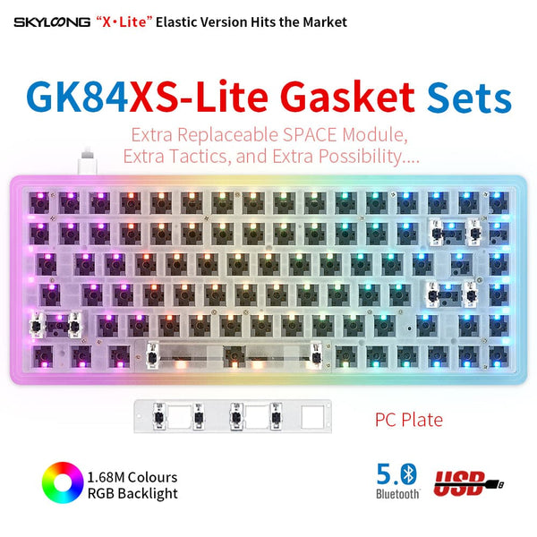 SKYLOONG GK84 DRUM PC Kits-Transparent