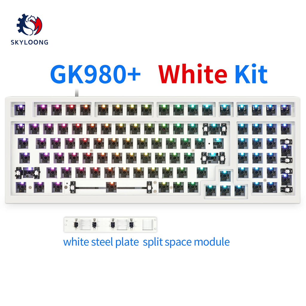 SKYLOONG GK980 Kit de interruptor e botão hot-swappableABS