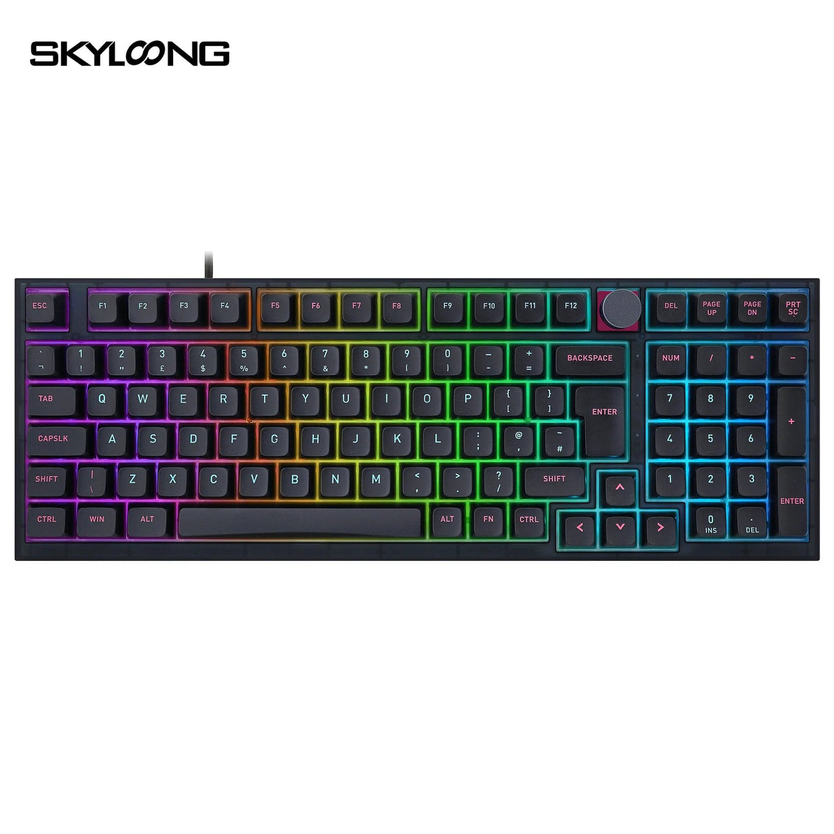 Vip Keyboard SKYLOONG GK980 ISO Layout Knob Keyboard - Miami Night (Optical)