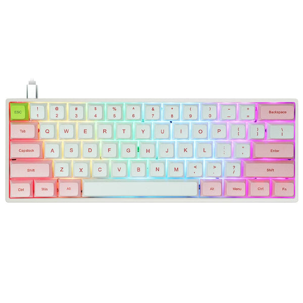 SKYLOONG GK61 Dye-Sub Clássico Rosa