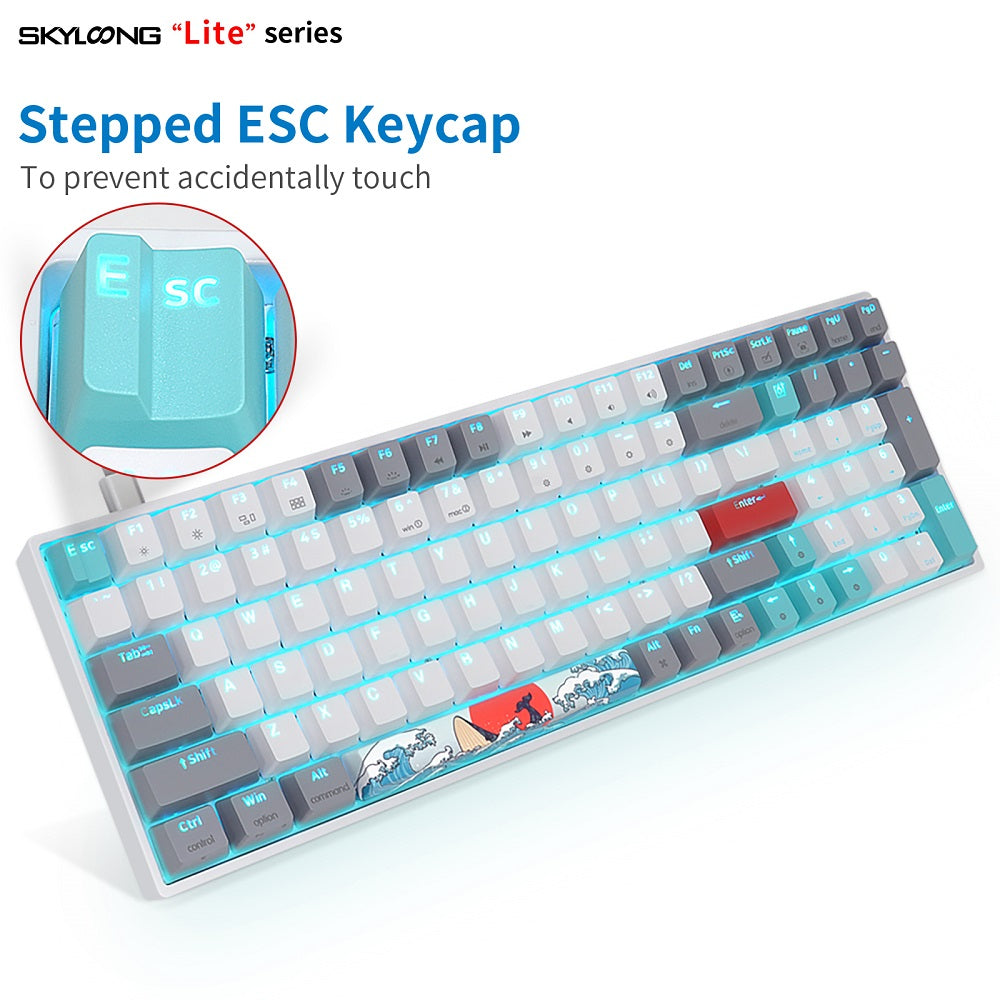 Skyoop Keyboard SKYLOONG SK96 Coral Sea